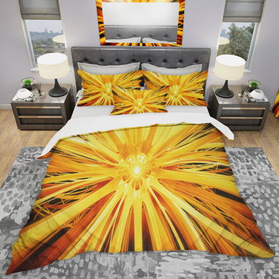 Sunshiny Day - Abstract Duvet Cover Set - Microfiber Polyester