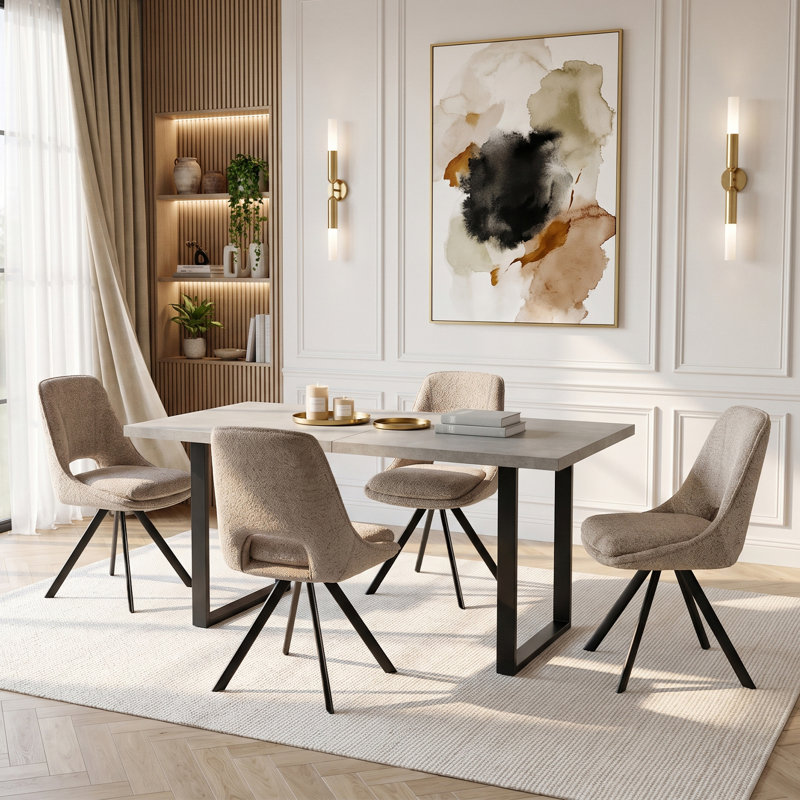 Parsons Chair in Yellow, 4, ‌Greige