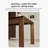 62.99" Rectangular Solid Wood Dining Table