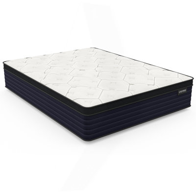Pressure Relief Memory Foam With Luxurious Euro-Top 14" - Firm Feel , Greenguard Gold Certified Label Ready