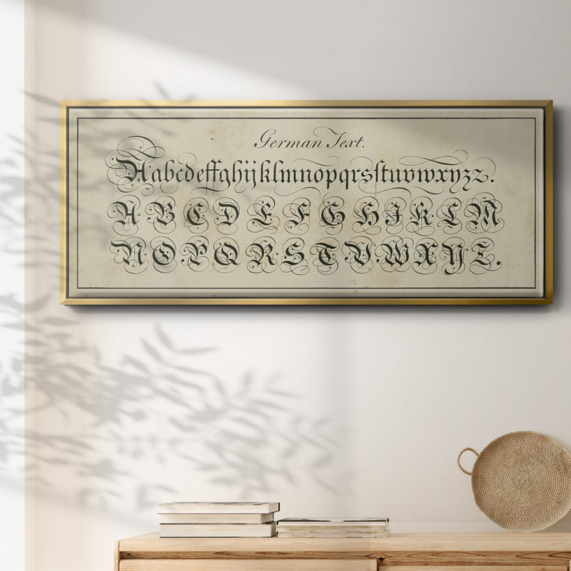 Manuscrit de l'échantillonneur I - Toile encadrée, H 8 po x l 20 po