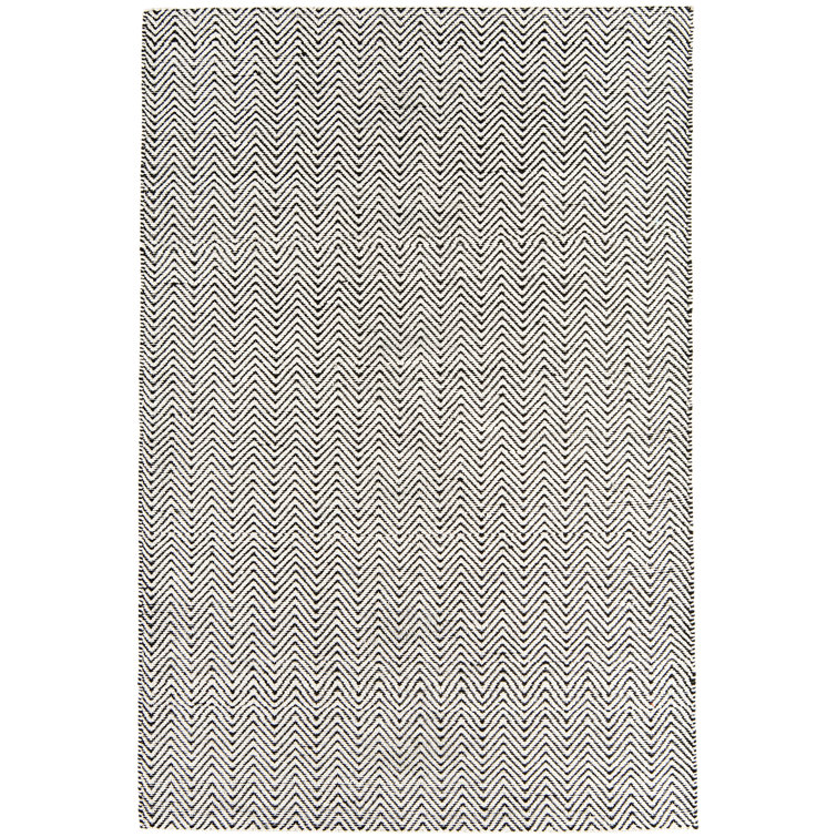 Aaron Jute Flatweave Black / White Rug