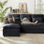 Chinelle Fabric U Shaped Double Layer Soft Sofa with Toss Pillows-1674043902