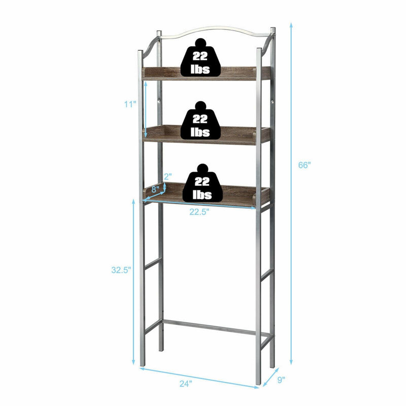 Over The Toilet Storage