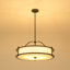 Luminaire suspendu cylindrique à 1 lumière pour salle à manger