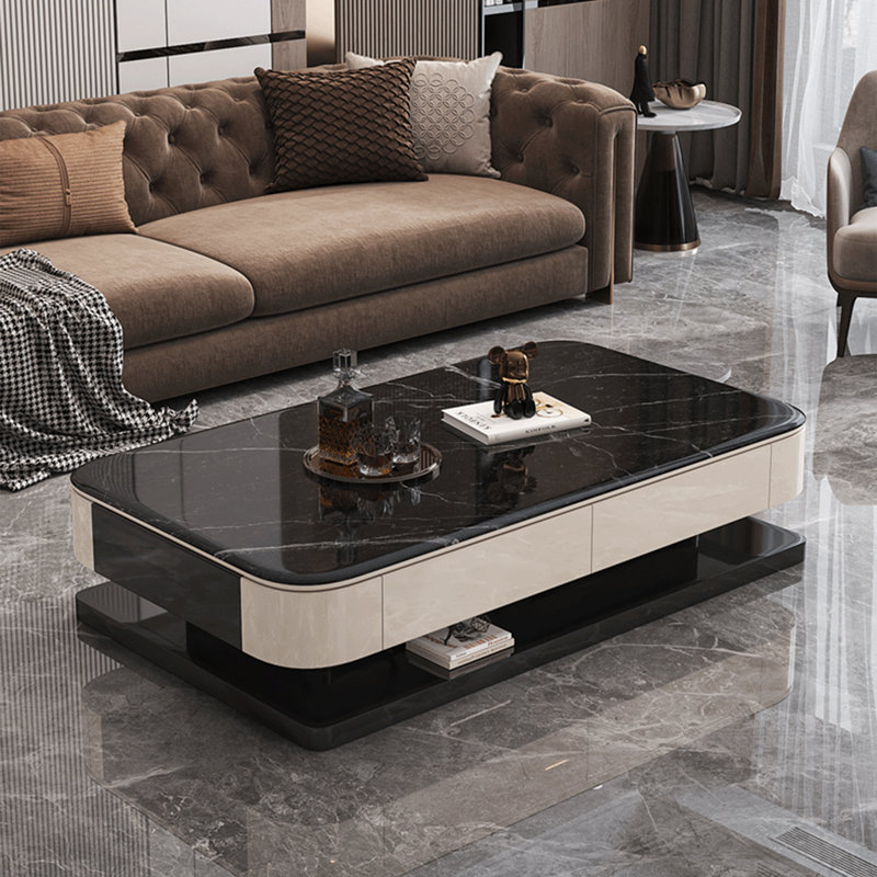 Table basse Light, H 16,5 po x L 55,1 po x l 27,6 po, Noir