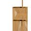 Congruent 1-Light Iron and Cotton Pendant