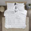 Ensembles de literie en microfibre douce pour lit simple TG, style maison métallique moderne