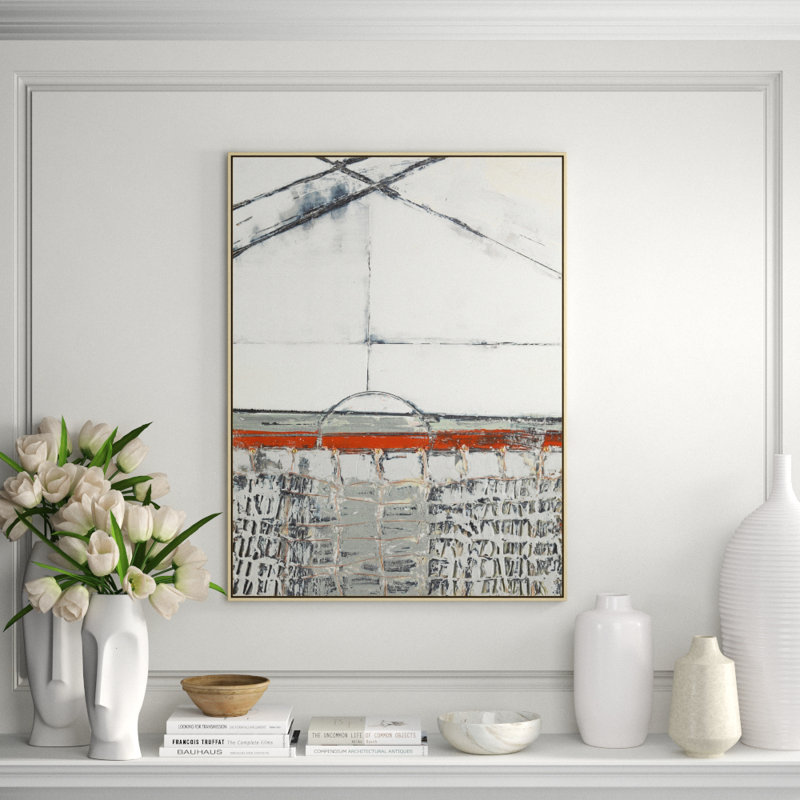 Outside the Garden 3' Framed Print on Canvas