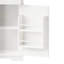 Armoire-bar 71 pouces avec rangement interne, huche, porte coulissante, prise de courant, panneau perforé, support à vin et à verres, 3 tiroirs, bar à café rustique, chêne blanc