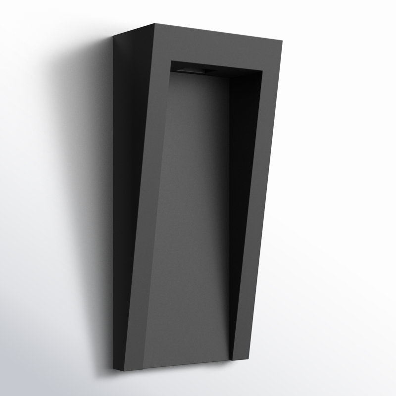 Taper LED Outdoor Flush Mount, Black