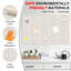 Grand tableau d'affichage en feutre 59 po x 36 po, paquet de 15 tuiles murales modulaires avec 30 punaises, tableau d'affichage auto-réparateur pour école de bureau à domicile, beige-1151588548