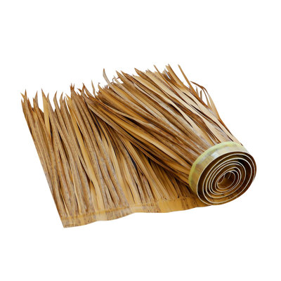 78.8-Inch Wide by 16-Inch High Palm Brown Artificial Thatch Privacy Roll