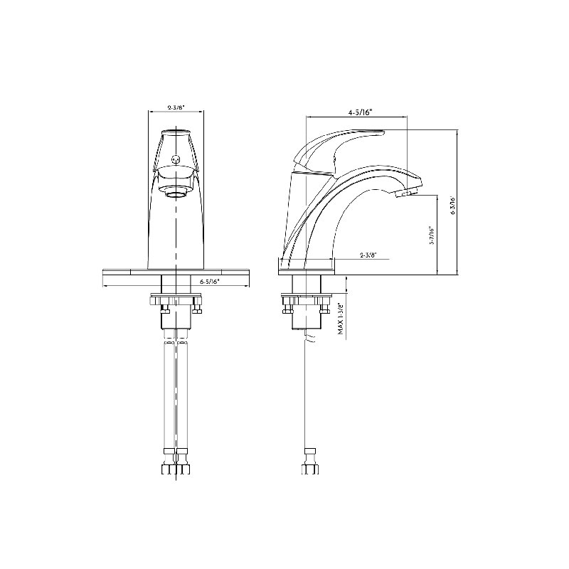 Single-Hole Single-handle Bathroom Faucet, Matte Black