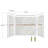 Bella CORE Arctic Mist 3-Wall Tub and Shower Surround with Katrina Design Strip up to 48Dx96Wx48Dx96H-50138534