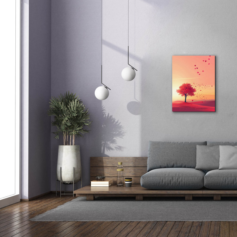 Epic Graffiti 'Crimson Twilight' by r3darch0n Canvas Wall Art, 34" H x 26" W x 1.5" D