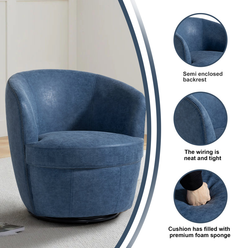 Fauteuil d'appoint Aunna, Marine