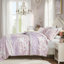 Literie romantique en polyester à motif floral rétro pour un sommeil douillet