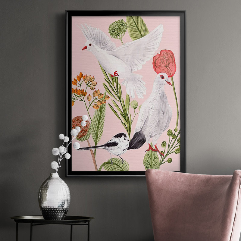 Oiseaux en mouvement I, Noir, H 30,5 po x l 22,5 po x P 1 po