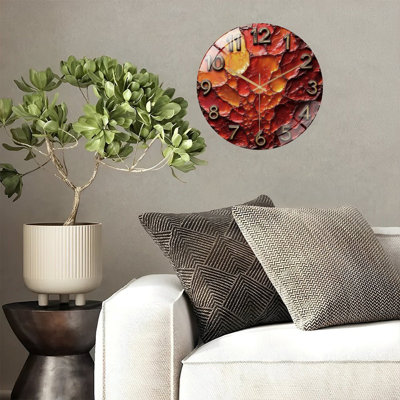 Horloge murale en verre Molten