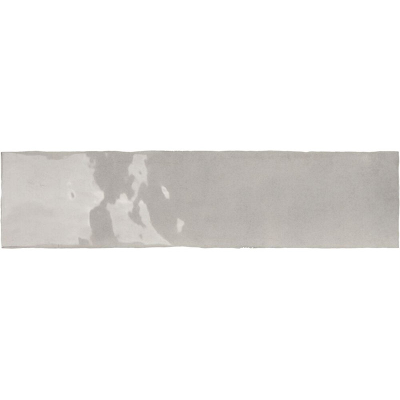 Waverly 3" x 12" Glossy Ceramic Subway Wall Tile, Grey