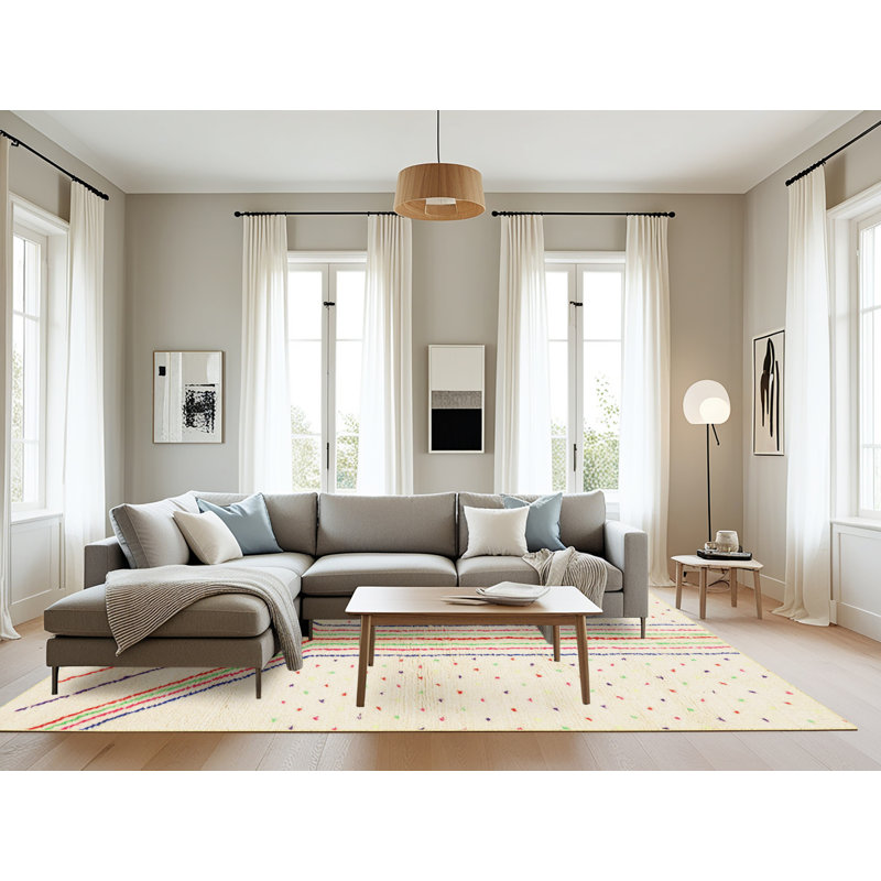 Tapis abstrait moderne 670, Rectangle 8 pi x 12 pi