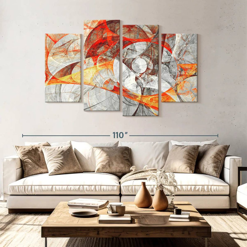 Avery Marble Dynamic Abstract, 54" H x 84" W
