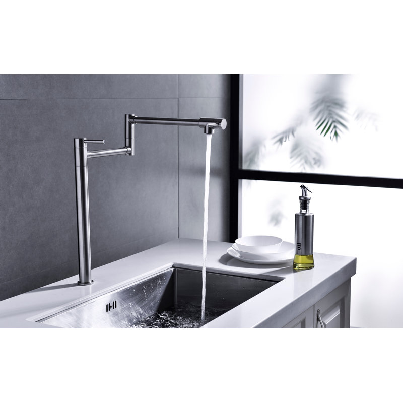 GAWEZA Kitchen Faucet, NIckel