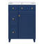 Armoire de meuble-lavabo 24 po avec lavabo en céramique, 2 tiroirs, 1 porte-124456354