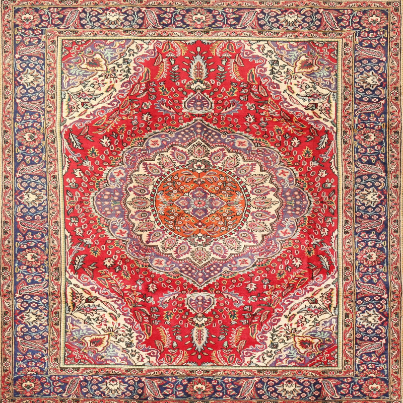 Oriental Indoor Rug, Square 7'