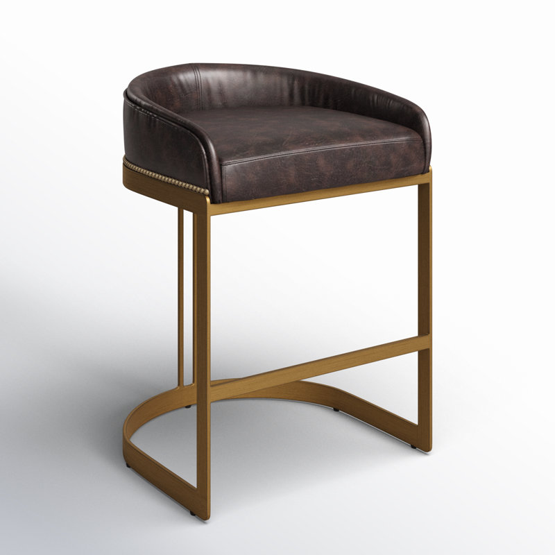Hollyfield 29" Bar Stool, Black, Counter Stool (24.75" Seat Height)