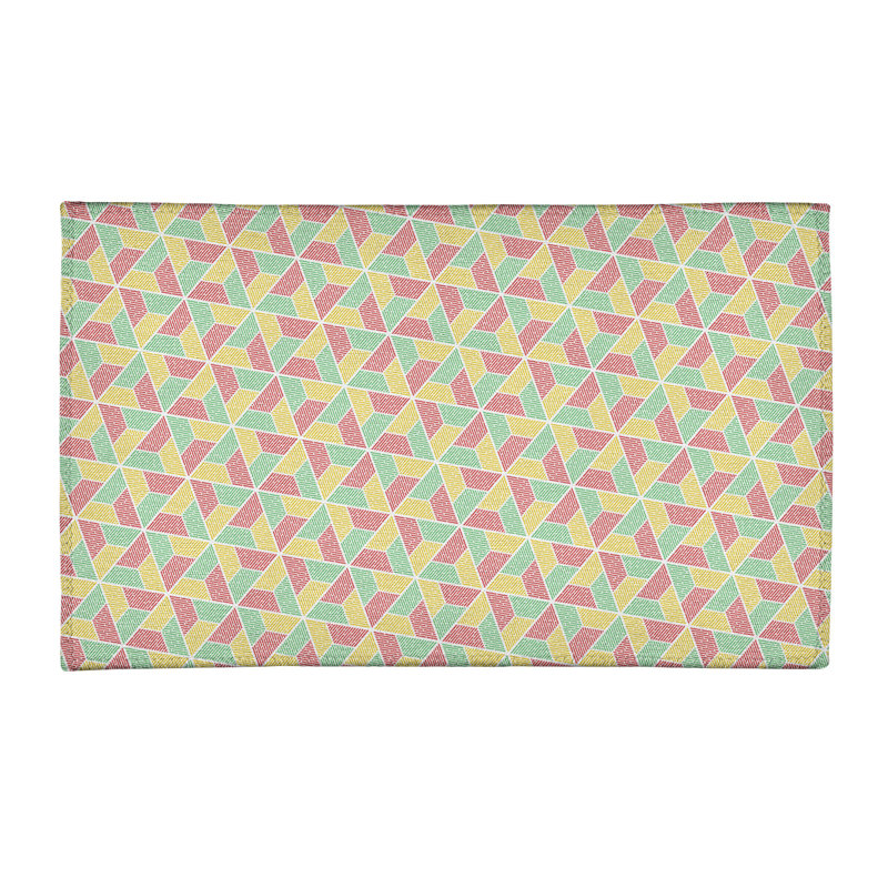Tapis plumes/jaune/bleu clair, Rectangle 2 pi x 3 pi
