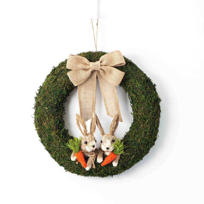 Faux Moss Silk 18'' Wreath