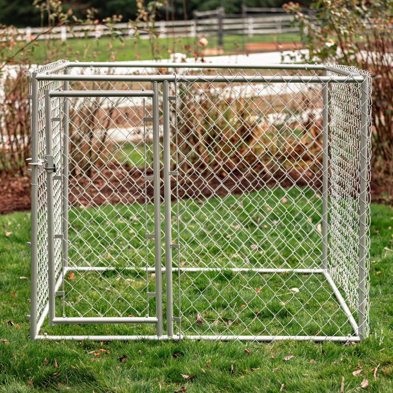 Lucky Dog Chain Link Kennel Kit, 4'H x 5'W x 5'L