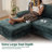 123.62‘’ Oversized Upholstered 8 Seater Modular Sectional Sofa Single Sofa-452062898