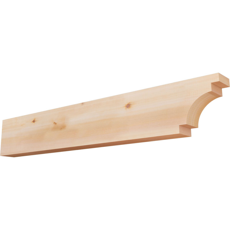 3 1/2"W x 8"H x 48"L Mediterranean Smooth Rafter Tail, Western Red Cedar, Western Red Cedar, 8" H x 48" W x 3.5" D