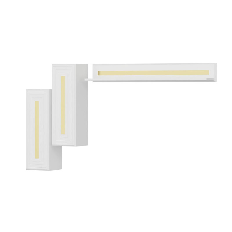 Locelso Floating Shelf, White