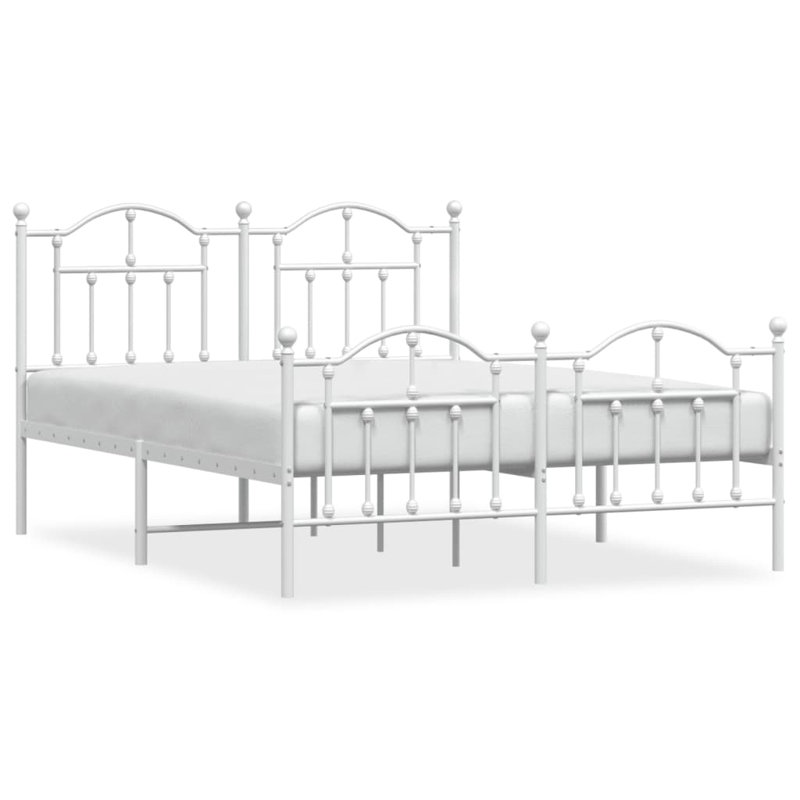 Aquinas Bed, European Double (140 x 200cm), White