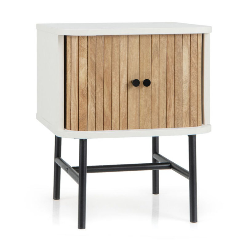 Table de chevet Sabastian, Blanc