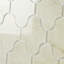Carreau de mosaïque en verre 4 po x 5 po Tuscan Design Swag Waterjet