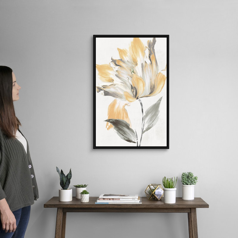 «Igniting Love II» par Eva Watts - reproduction d'art, Toile avec cadre noir, H 32 po x l 22 po x P 1,75 po