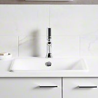 Iron Plains Dual-Mount Bathroom Sink, Ember