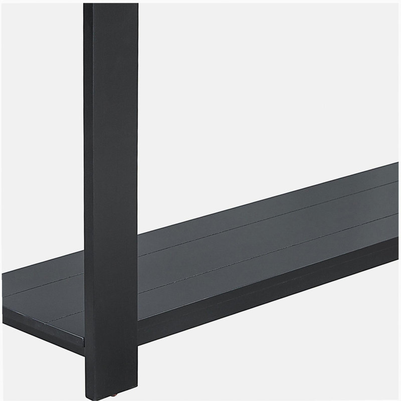 Distinctive Features of a Minimalist Console Table with Bottom Shelf and Four Legs, Suitable for Entryway, Hallway, Living Room, Foyer, Corridor