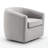 Richard  Upholstered Velvet Swivel Barrel Chair-1165934496