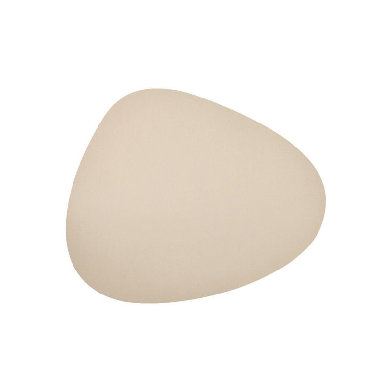 Napperon Mattola, pierre, soie, 18,5 po x 15,3 po, ensemble de 6, Beige