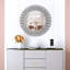 Crystal Round Flat Wall Mirror 86x86cm