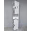 Armoire de rangement de 69 po de hauteur avec 2 portes de grange et 1 tiroir, unité de rangement étroite, tablettes réglables, armoire de plancher pour la salle de bain, le salon, le vestibule et la cuisine-1436140876