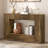 Farmhouse Entryway Table, Fluted Console Table With Storage, 47” Hallway Accent Desk, Handle-Less Drawers