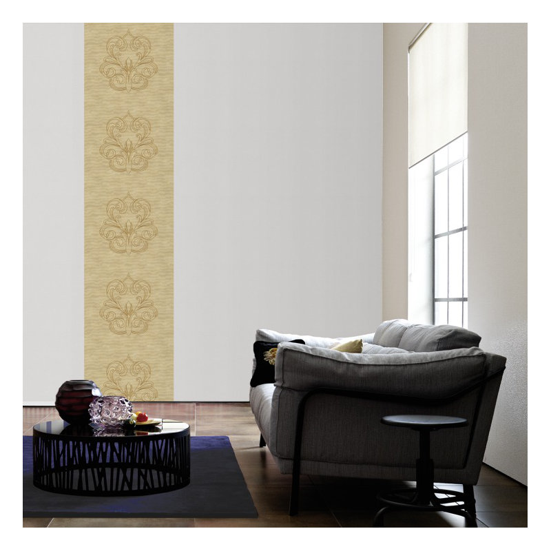 Nobile 3.2m x 70cm Wallpaper Tile, Beige / Gold