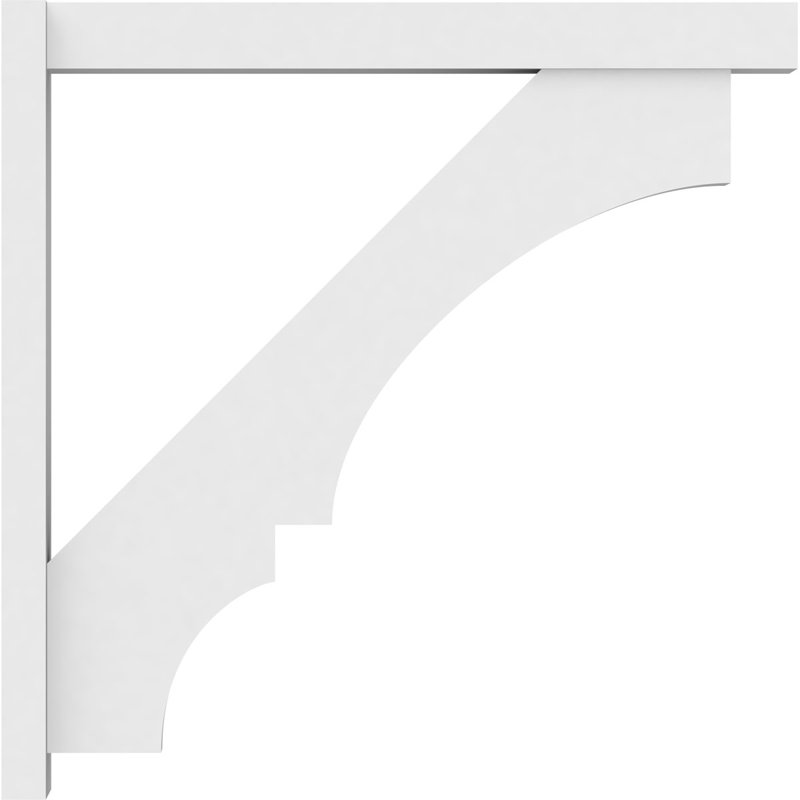 Balançoire balboa en PVC de qualité architecturale avec extrémités en bloc, H 36 po x P 36 po, L 5 po